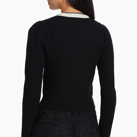 NWT Generation Love Leonora Beaded Knit Cardigan Sweater Black S - Picture 2 of 9